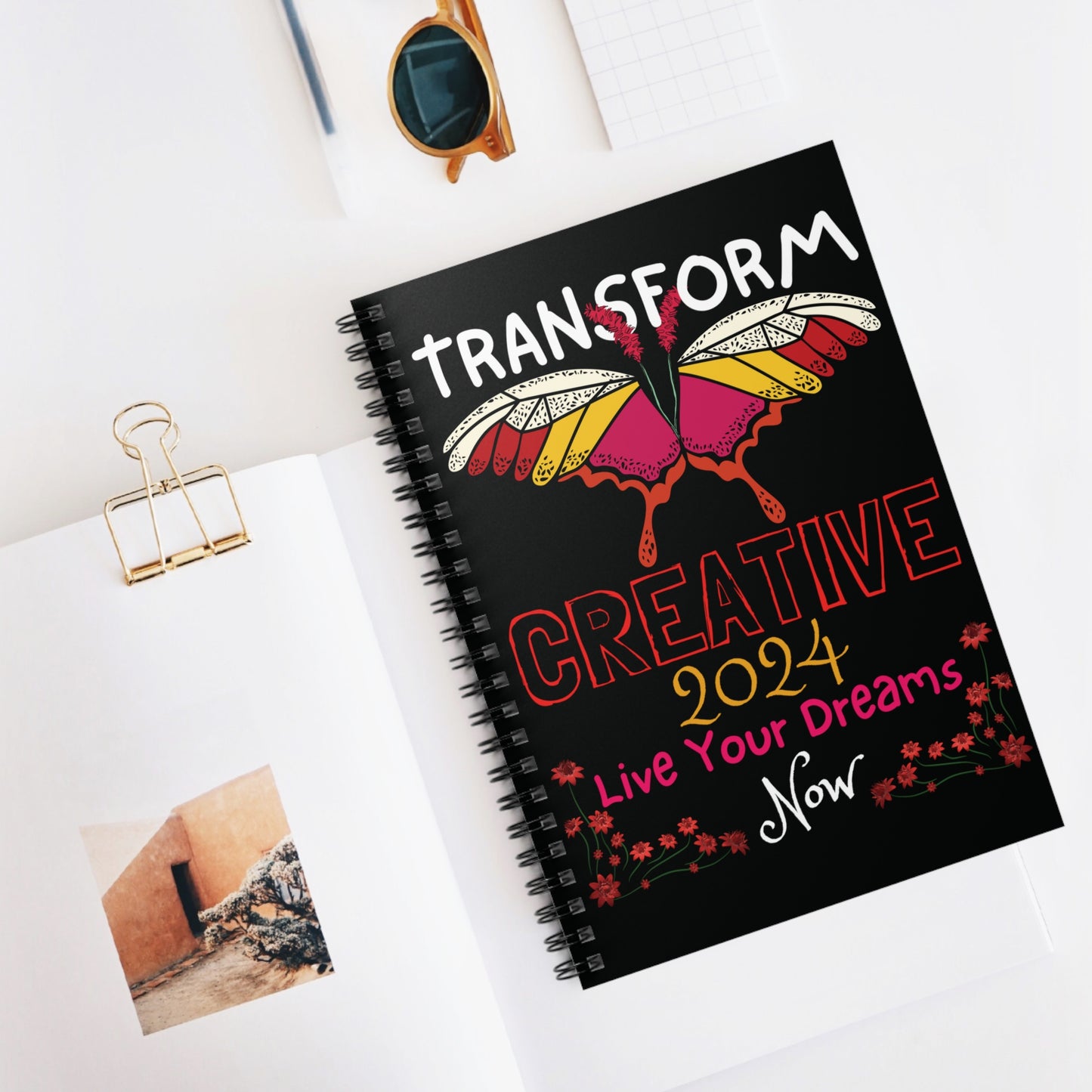 Transform Creative 2024 Now Spiral Notebook - Ruled Line - Perfect Gift For Creatives