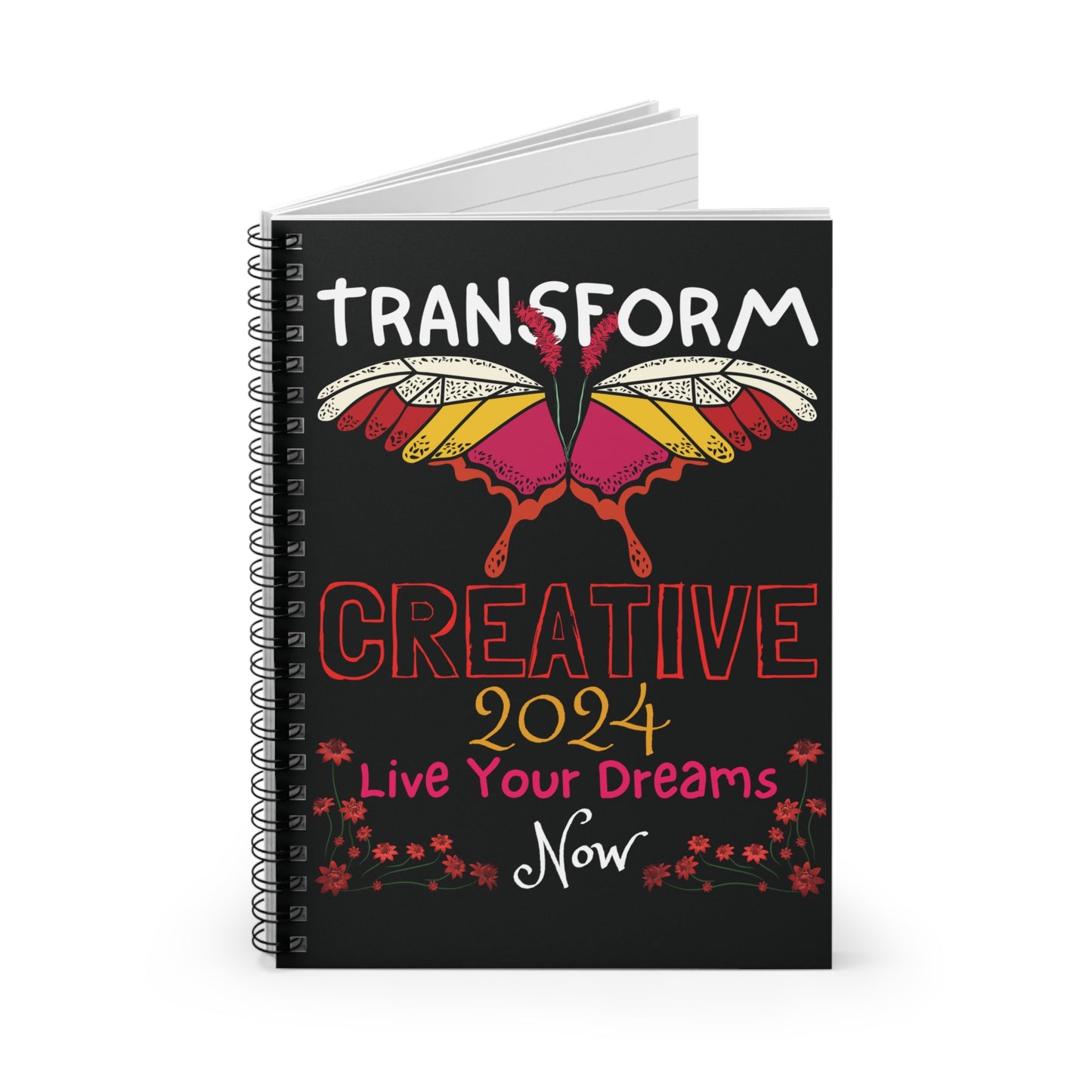 Transform Creative 2024 Now Spiral Notebook - Ruled Line - Perfect Gift For Creatives
