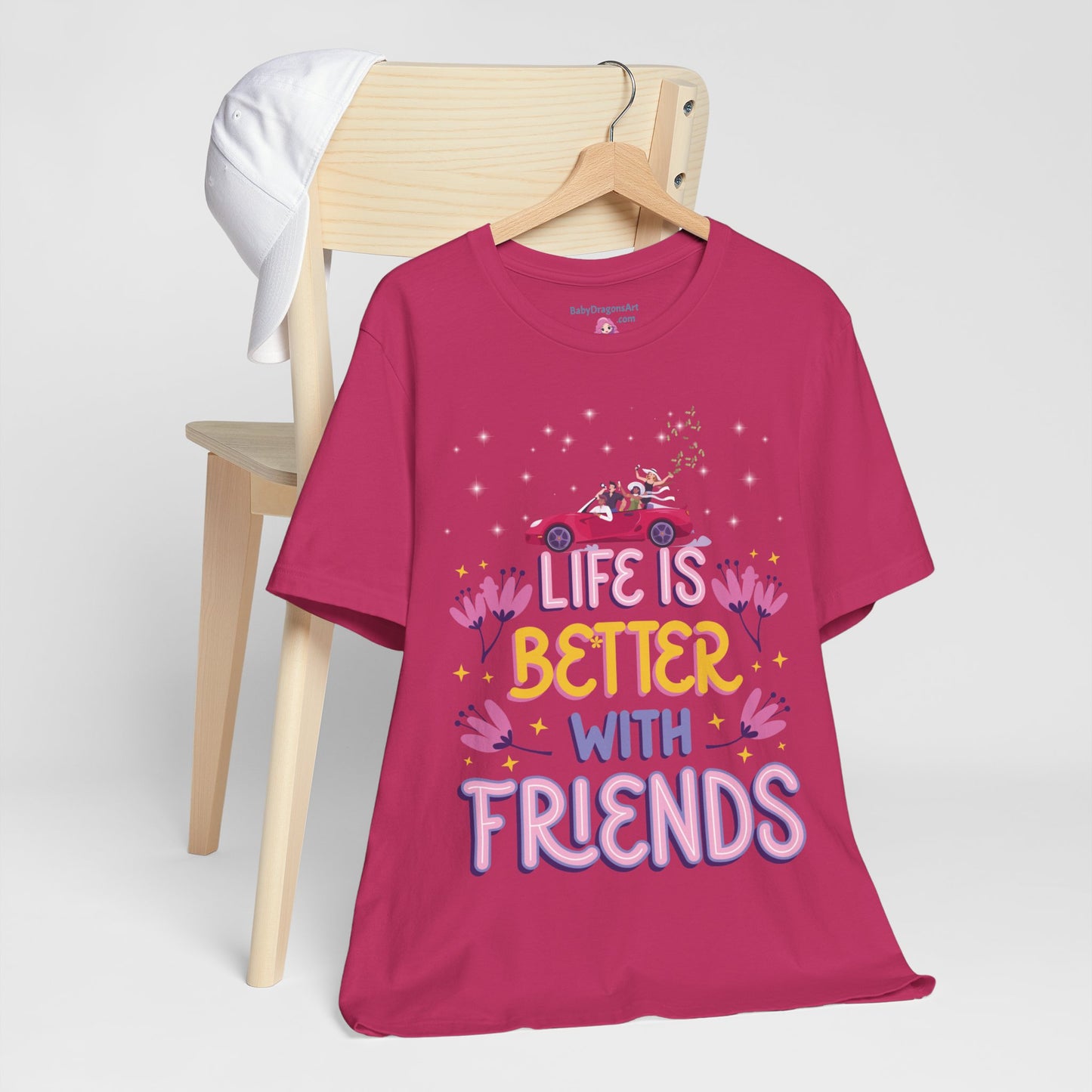 Life IS Better With Friends With Cash Jersey Short Sleeve Tee - Perfect Gift - Friends With Cash