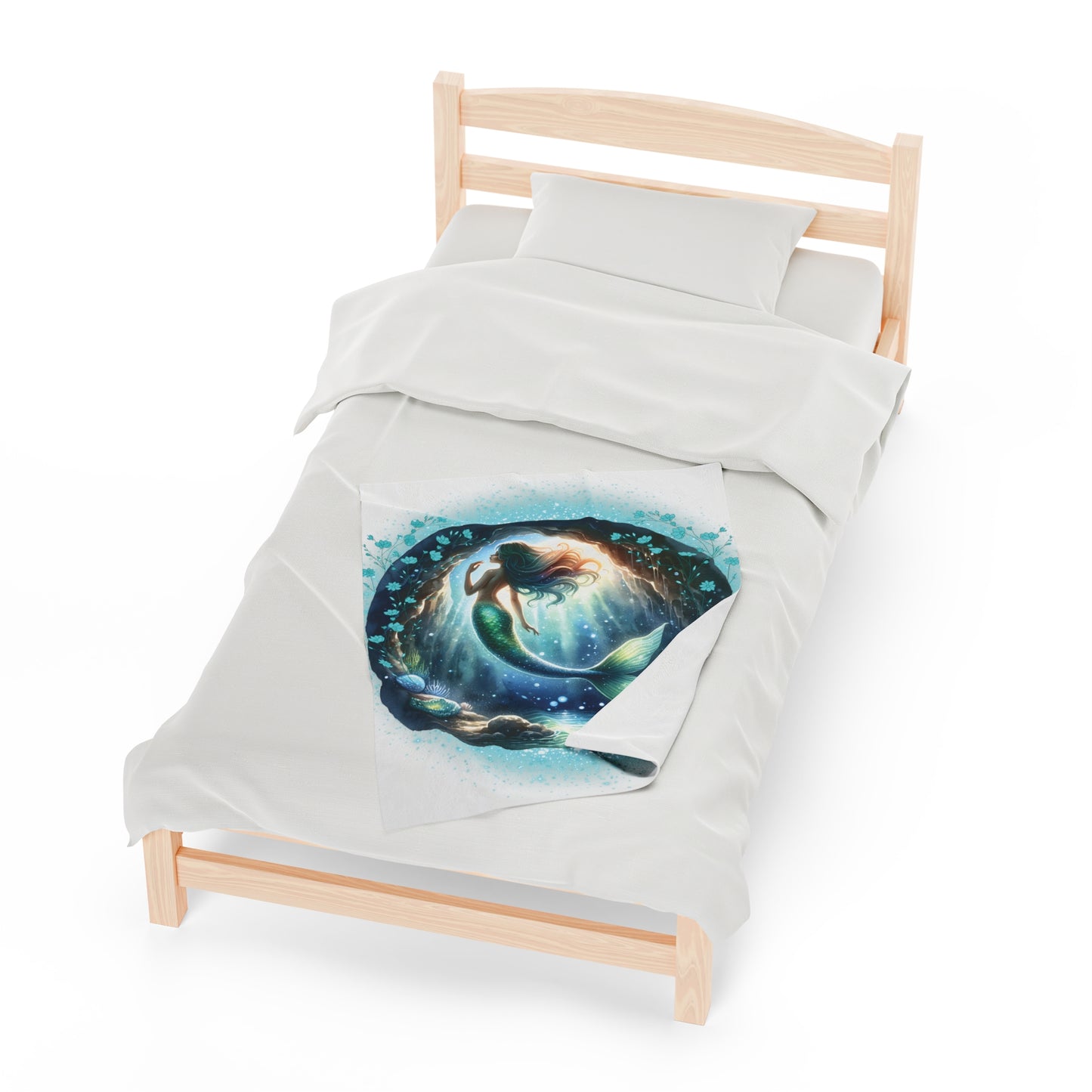 Mermaid Cave Velveteen Plush Blanket