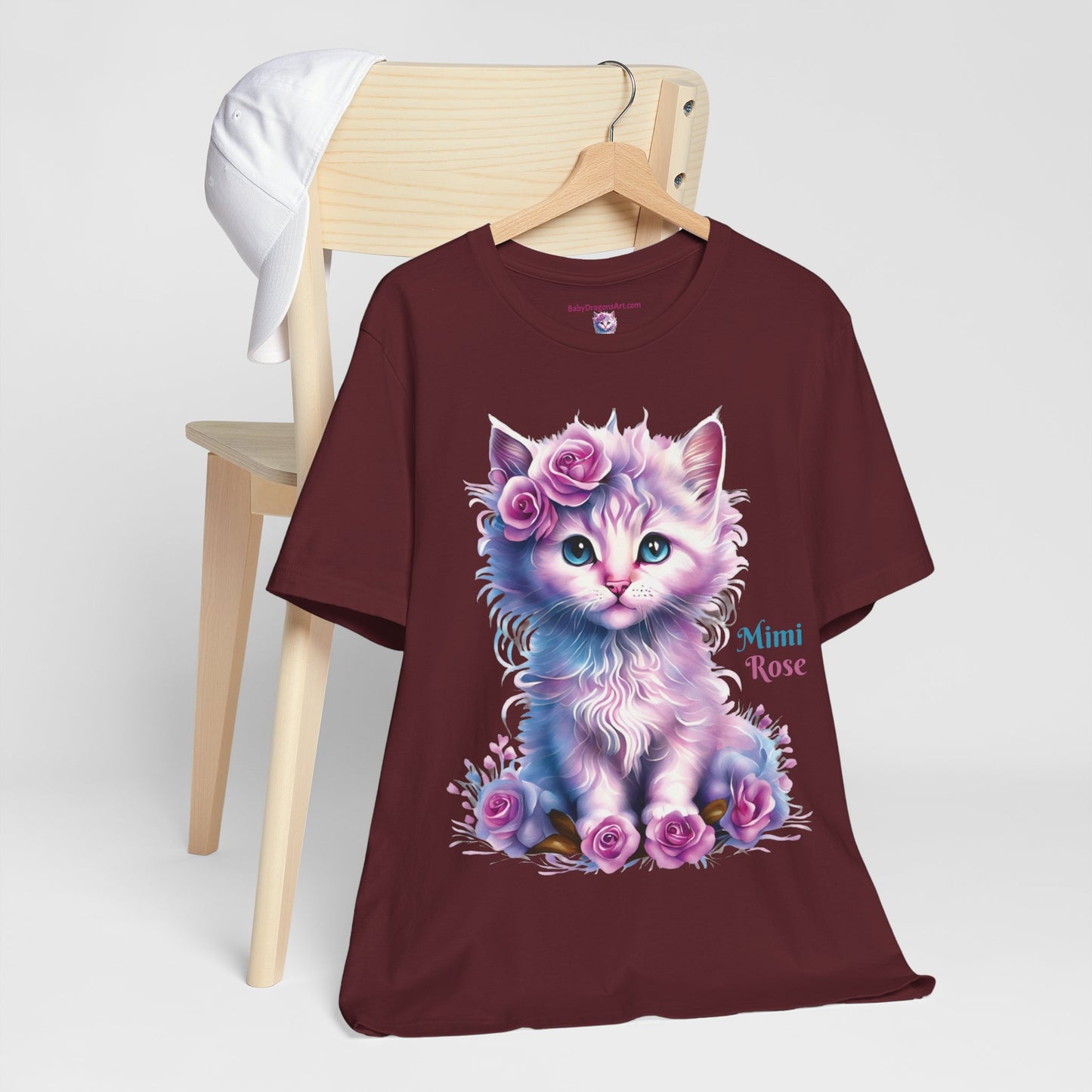 Mimi Rose Kitty Jersey Short Sleeve Tee - Best Kitty Lover Gift
