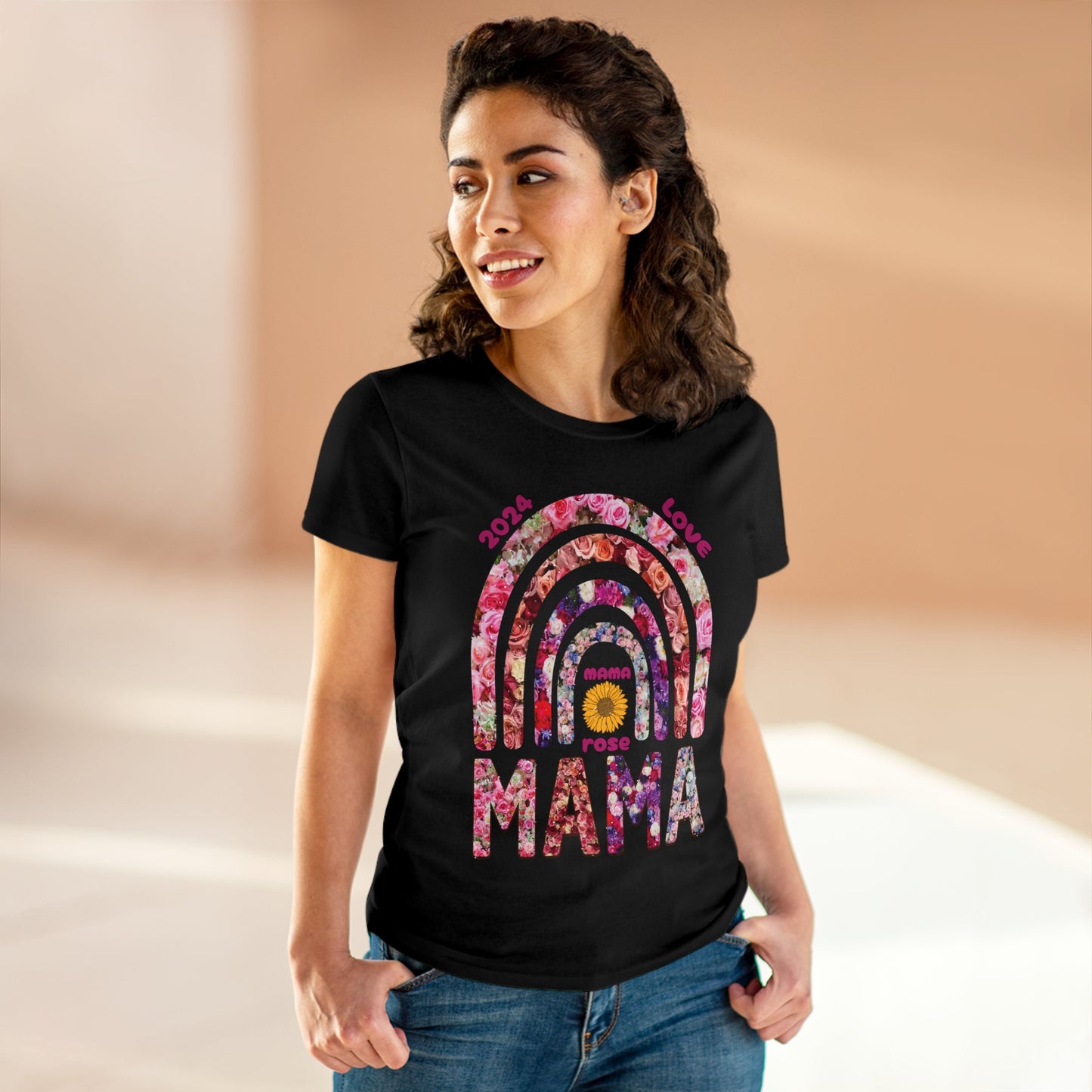 Mama Rose 2024 Women's Midweight Cotton Tee - Perfect Mother's Day Gift