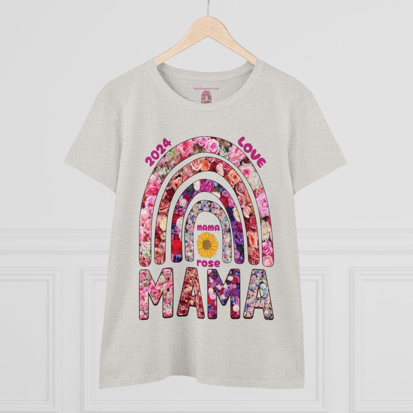 Mama Rose 2024 Women's Midweight Cotton Tee - Perfect Mother's Day Gift