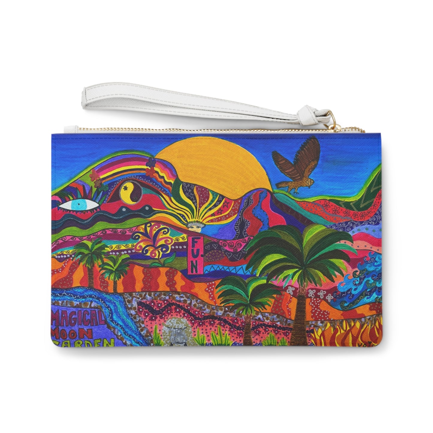 Palm Springs 2 MOON GARDENS Clutch Bag - Perfect Vacation Lovers Gift