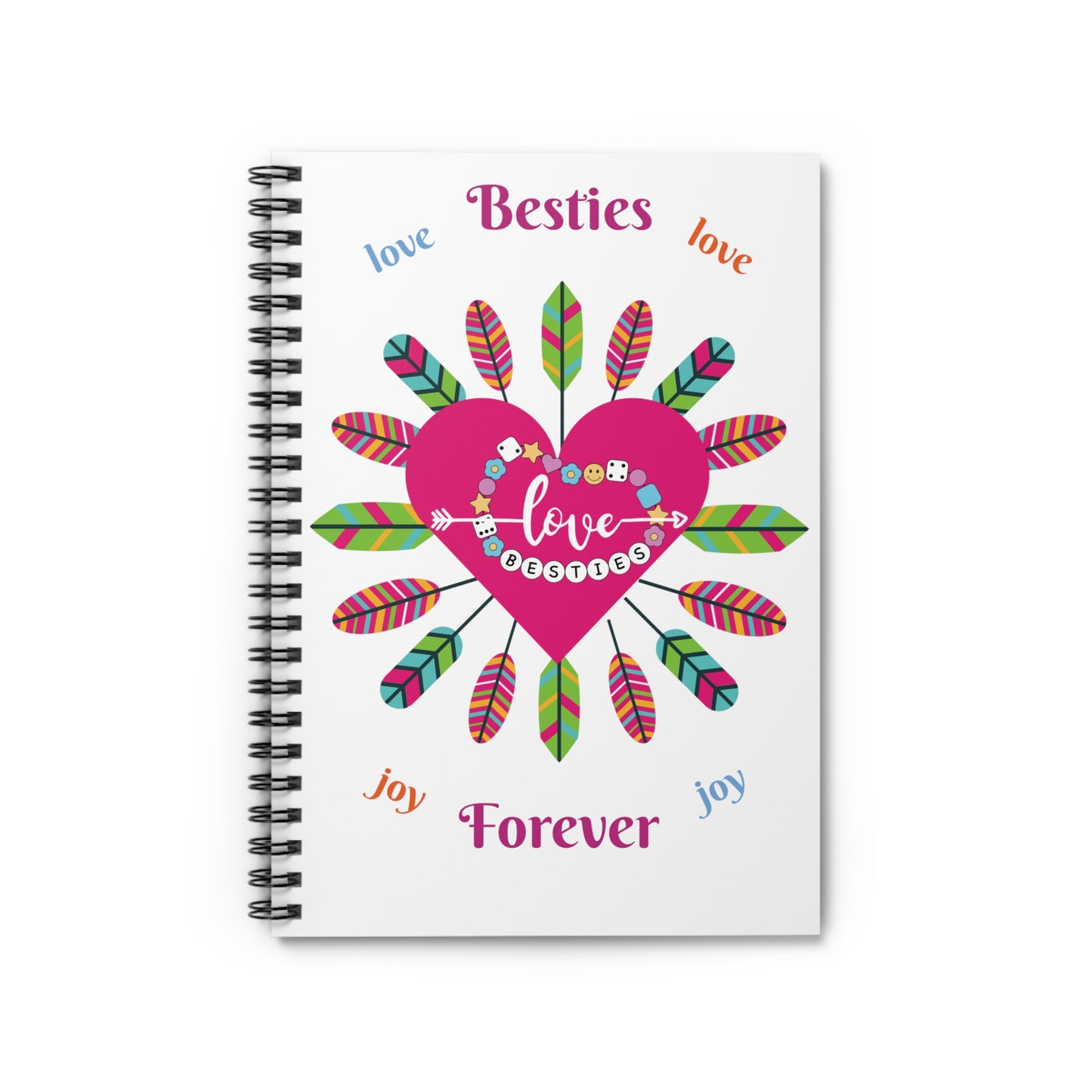Besties Forever Spiral Notebook - Ruled Line