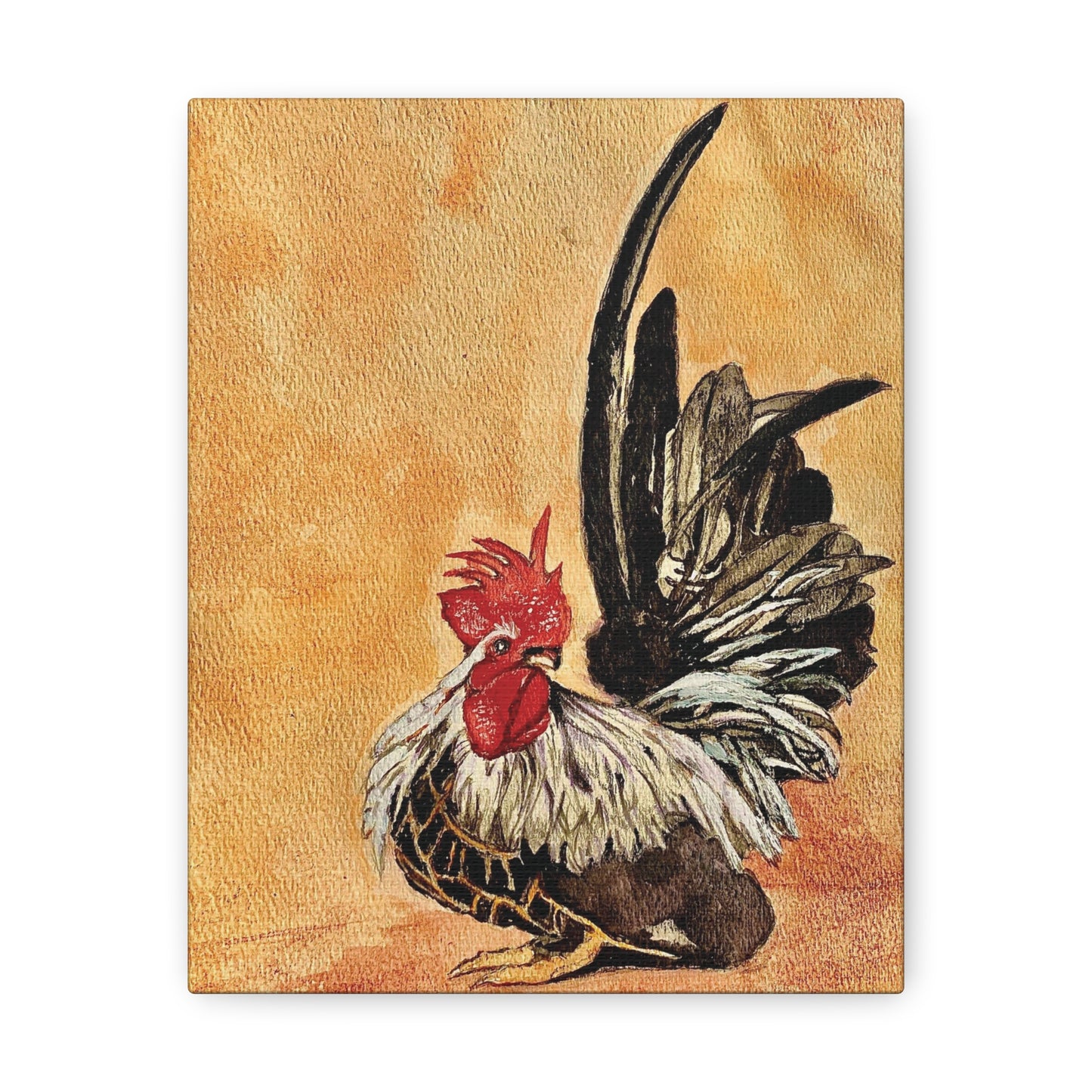 Japanese Exotic Rooster Canvas Gallery Wraps - Perfect Gift Rooster Fan