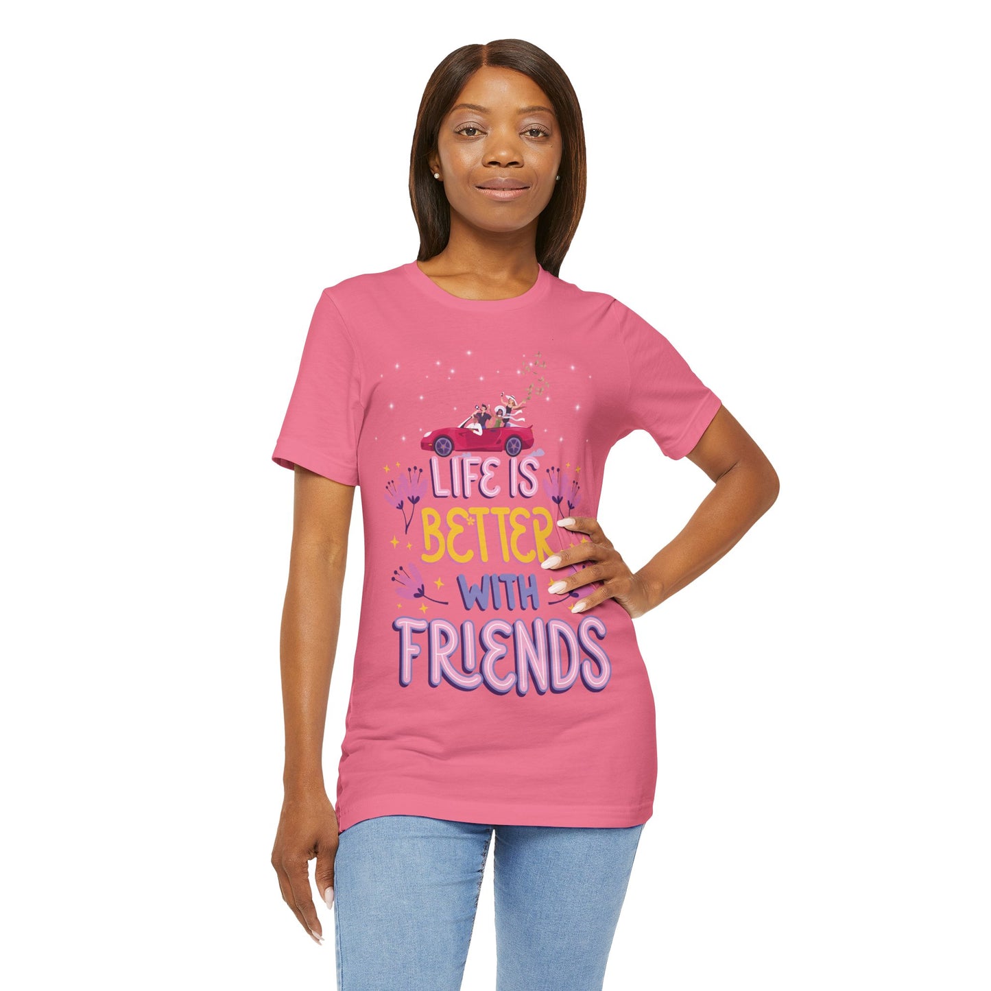 Life IS Better With Friends With Cash Jersey Short Sleeve Tee - Perfect Gift - Friends With Cash