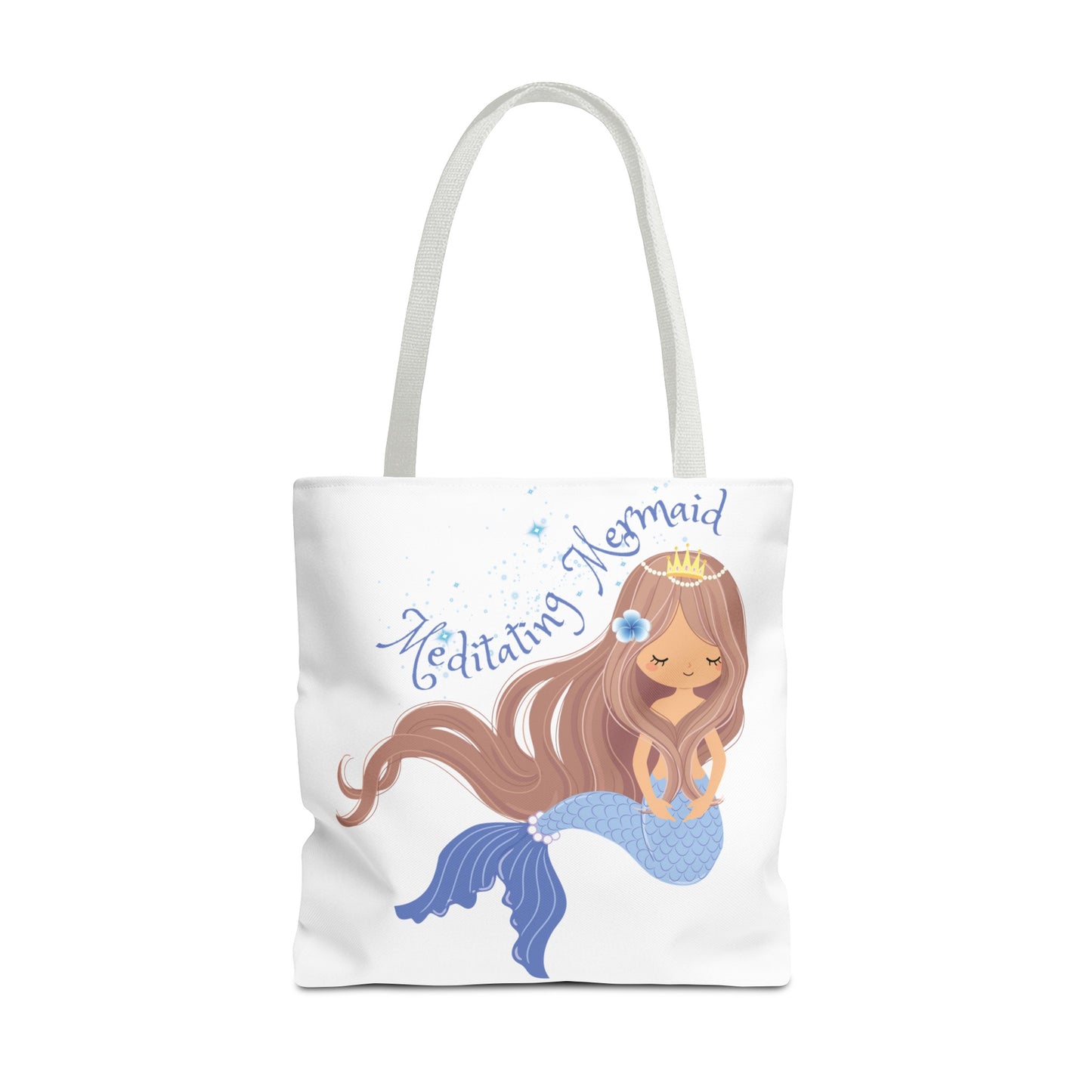 Meditating Mermaid Tote Bag - Perfect Gift For Meditation & Mermaid Lovers