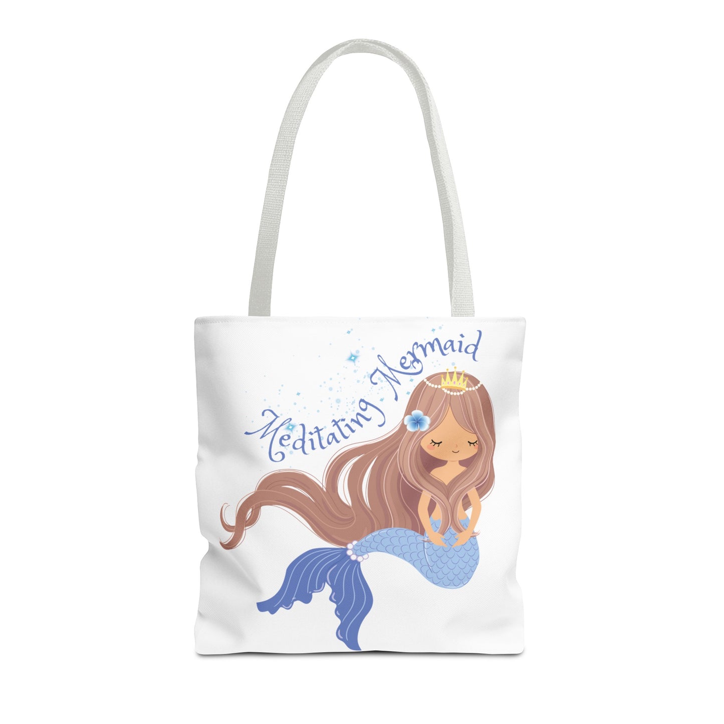 Meditating Mermaid Tote Bag - Perfect Gift For Meditation & Mermaid Lovers