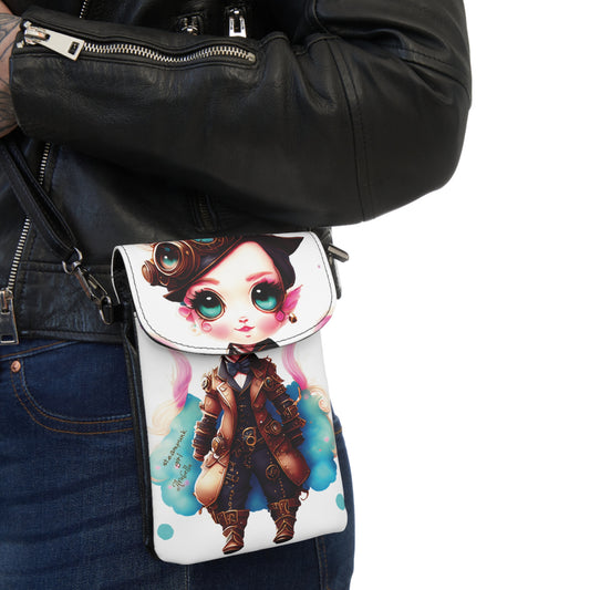 Steampunk Girl Arabella Small Cell Phone Wallet - Perfect Gift For Steampunk Lovers