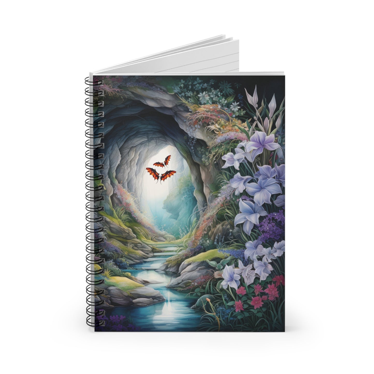 Blue Soul Cave Spiral Notebook - Ruled Line - Perfect Gift - Soul Seeking - Deep Self - Reflection